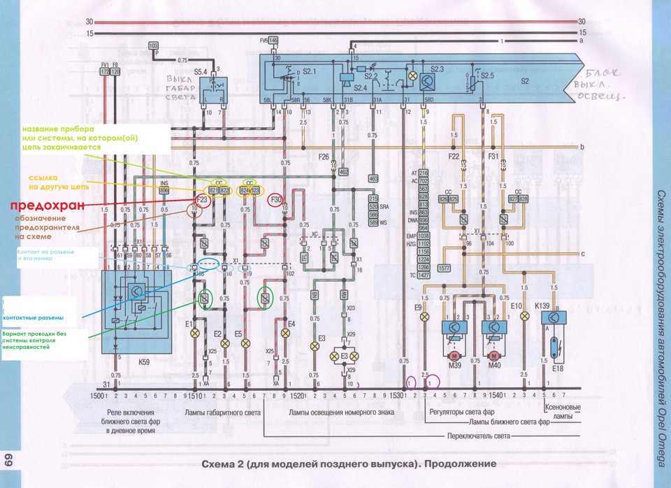 Электросхемы | электрооборудование | руководство opel