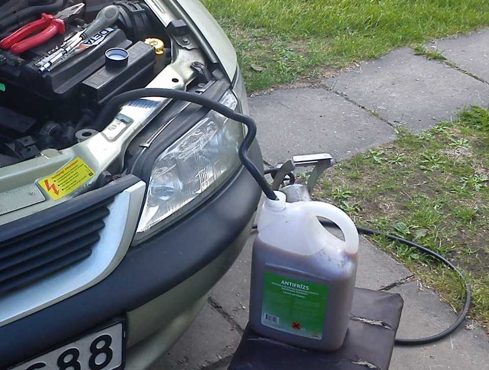 Замена антифриза в opel vectra c
