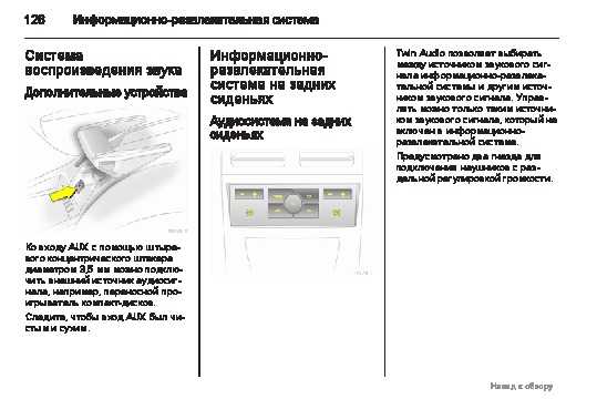 Использование схем opel zafira tourer с 2012 года