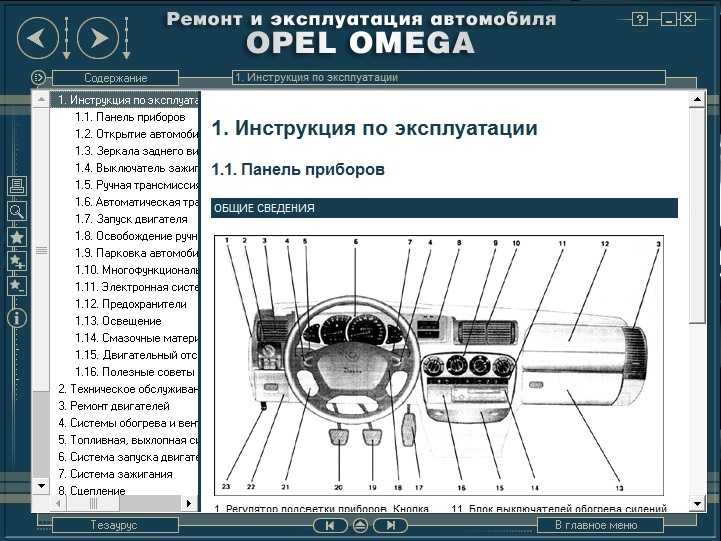 Opel vectra b — все предохранители и реле