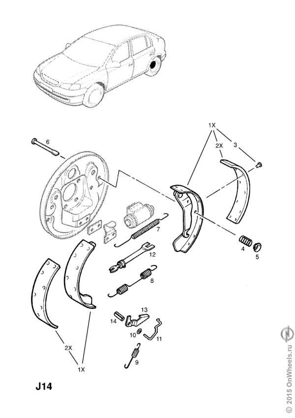 Замена задних тормозных колодок (для применения на моделе opel astra g)