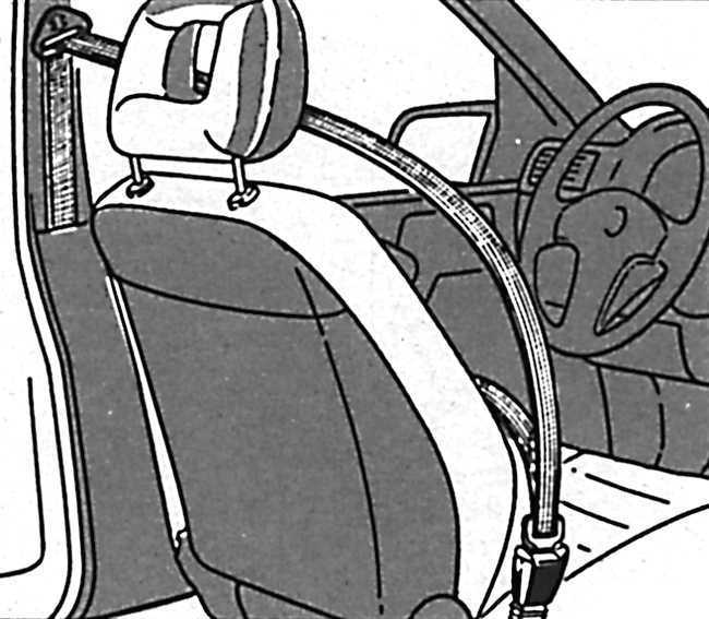 Ремень безопасности переднего сиденья опель вектра
