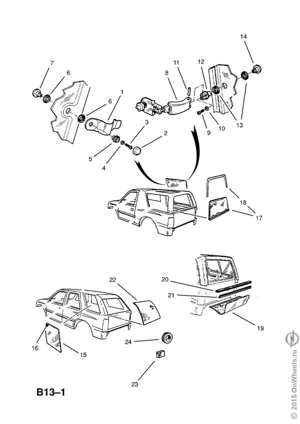 Руководство по ремонту opel frontera (опель фронтера) 1992-2003 г.в. 14.6 регулировка положения зеркал заднего вида, дверных стекол и верхнего люка