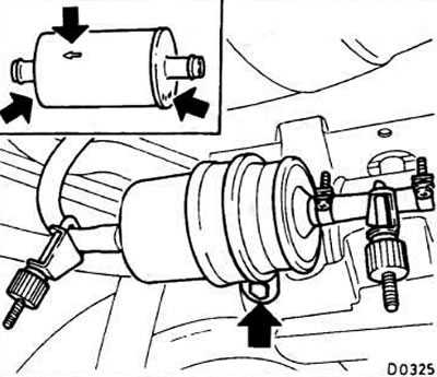Расположение и замена топливного фильтра в автомобилях opel astra