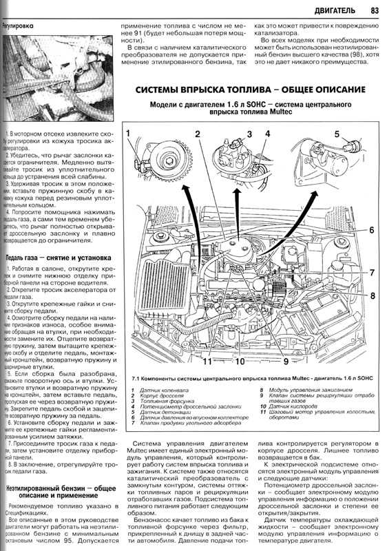 Руководство по ремонту опель кадет 1984-1991 г.в. полное описание, схемы, фото, технические характеристики